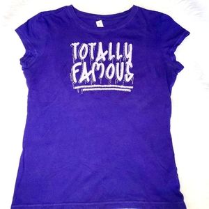 Limited Too Cute Purple Top/T-shirt with Saying